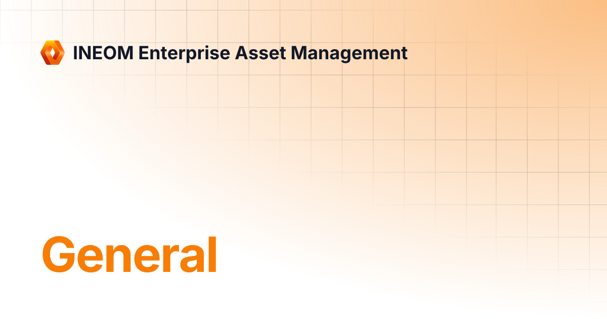 General | INEOM Enterprise Asset Management